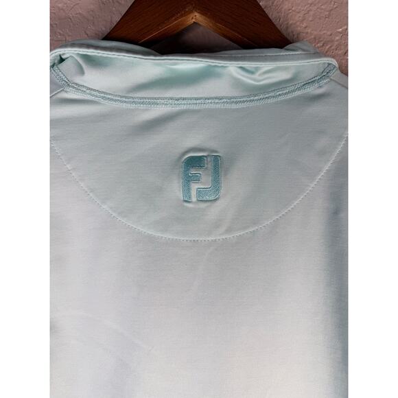 FootJoy Women’s Full Zip Golf Jacket Size Small Light Aqua Blue Activewear - Picture 6 of 10